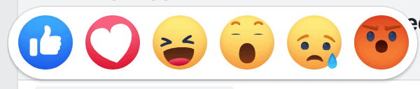 Image of Facebook Reactions