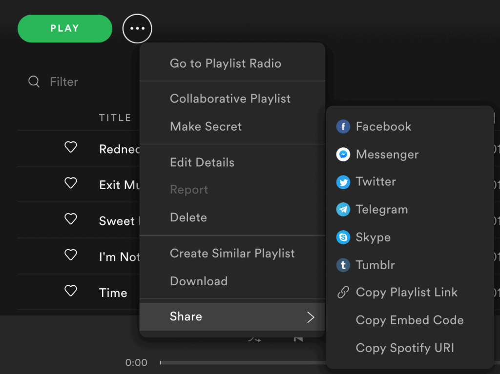 Sensational social media post ideas - how to share a Spotify playlist