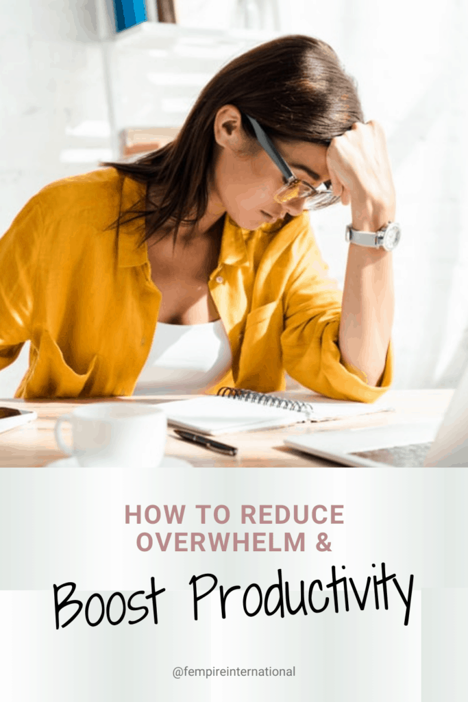 How to reduce overwhelm pin