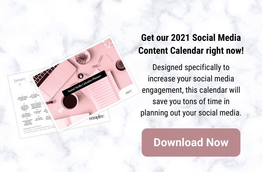 Get our 2021 social media calendar right now