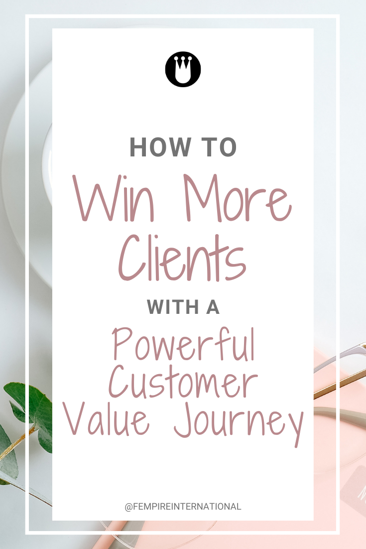 how to win more clients with a powerful customer value journey pin
